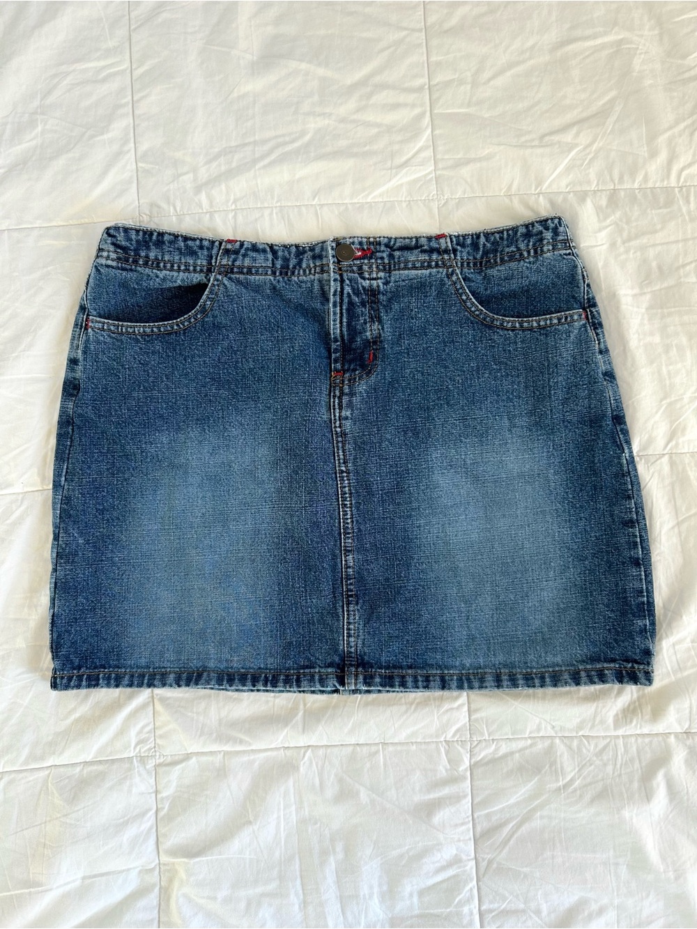 Y2K l.e.i. Dark Blue Low-Waist Denim Mini Skirt